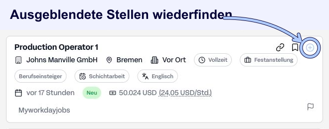 Ausgeblendete Stellen wiederfinden und wieder einblenden