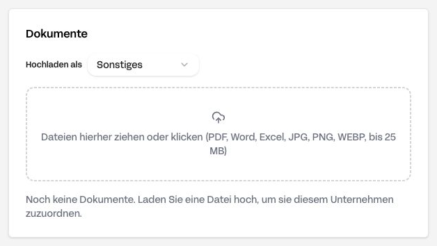 Unternehmensdokumente direkt im CRM ablegen
